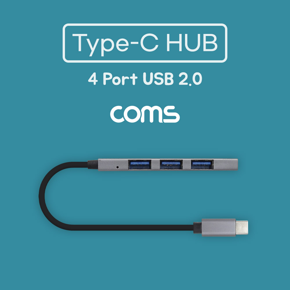 ABIF361 USB 3.1 C타입 to USB 2.0 4포트 허브 장치