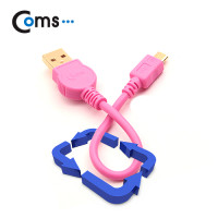 Coms 스트롱 미니 케이블 USB to 마이크로 5핀 (Micro 5Pin, Type B) (핑크)/충전/데이터