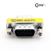 Coms 모니터 젠더(15M/15M), 3열 15핀 - 고급포장/ VGA(D-SUB, RGB)
