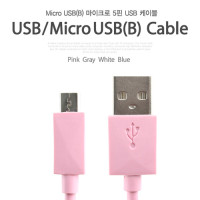Coms USB/Micro USB(B) 케이블(color) 1.5M, Pink