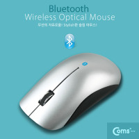 Coms 블루투스 마우스  BM-700 1000 DPI, 실버, Bluetooth, Mouse