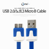 Coms 갤럭시 노트3용 USB 2.0/Micro USB(B) 케이블 Flat, Blue