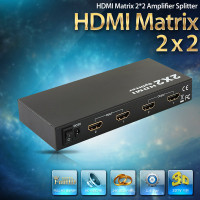 Coms HDMI 선택기 2x2 2:2 매트릭스 선택 분배기