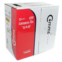 Coms UTP 랜케이블(실속형/CAT5e) 박스 회색 305m 랜선 LAN RJ45