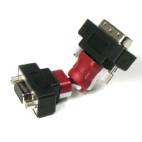 Coms DVI 젠더 - DVI-I (M)-VGA(F) 타입/ 회전형 / VGA(D-SUB, RGB)