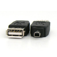 Coms USB 젠더 미니 4핀 - USB 2.0 Type A(F) / USB Mini 4Pin(M)