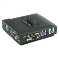 Coms KVM Switch 2:1 (국내산/수동방식/선택기) / VGA / RGB / PS2