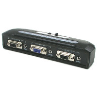 Coms 모니터 선택기 2:1 스위치 VGA / RGB / 오디오 스테레오 Stereo 신호