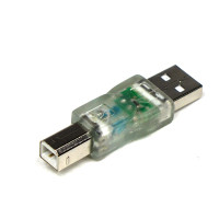 Coms USB LED 젠더(청색)-USB 2.0 type A(M)/B(M)