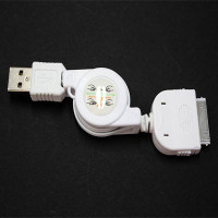 Coms A사 IOS 30Pin (30핀) 스마트폰&팟 호환/자동감김 USB케이블