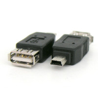 [U9387] Coms USB 2.0 Type A젠더 - 미니 5핀(mini 5Pin)(M) / USB A타입(F) G2377