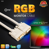 Coms 고급형 모니터 RGB(VGA, D-SUB) 연장 케이블 10M - M/F 타입