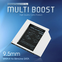 Coms 노트북용 멀티부스트 9.5mm 2.5형 HDD SATA 22P to Slimline SATA F SATA3 지원