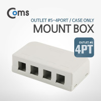 Coms Mount / 마운트 박스 4Port - Case Only/ 키스톤잭 별도 구매