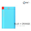 Coms 보조배터리팩(시크론), 카드형 2600mAh / 블루-오렌지