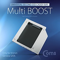 Coms 노트북용 멀티부스트 9.5mm SATAIII 2.5형 (LED,제조사별 선택 스위치)