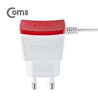 Coms G POWER 가정용 5V/2A 충전기 (케이블 일체형) / USB 3.1 (Type C) C타입 / 1.2M/화이트 스마트폰 태블릿