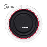 Coms G POWER 무선충전패드 / Micro5핀 / 1M (5V-1.8A) 화이트-아답터어댑터 미포함