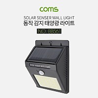 Coms 태양광 라이트, 20LED, 동작감지/나이트감지/ 야간/ 램프(랜턴)