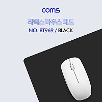 Coms 마우스 패드(라텍스) - Black