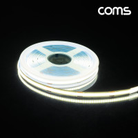 Coms LED 줄조명 슬림형, DC 24V, DC전원, 초고휘도 슬림형 LED바/5M, White, DIY 램프, LED 다용도 리폼 기판 교체
