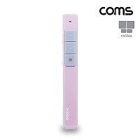 Coms 나비 레이저포인터 무선프리젠터 프리젠트(NV18-PPT200) 핑크 Pink 기본형