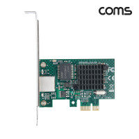 Coms PCI Express 기가비트 랜카드 PCIe Gigabit RJ45 LAN 브라켓 브래킷 1000Mbps 1X 1포트