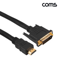 Coms HDMI/DVI 케이블(표준형) 1.8M / FULL HD 지원 / 24K 금도금
