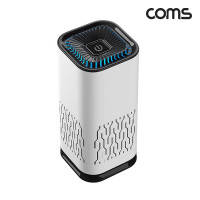 Coms 차량용 미니 공기청정기 헤파필터 + 음이온 기능 탑재 USB 전원사용