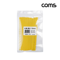 Coms 수축 튜브 세트 10mm, 길이 150mm, 15ea, yellow