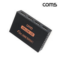 Coms HDMI 분배기 1:4 4K@30Hz 3840x2160 UHD 전원 아답터 포함
