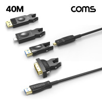 Coms AOC 5 iN1 광 리피터 케이블 8K4K@60Hz HDMI DP DVI Type C USB 3.1 Displayport C타입 디스플레이포트 변환젠더 컨버터 40M