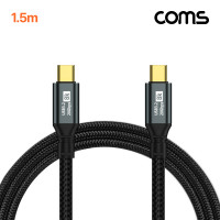 Coms USB 3.2 Gen2 케이블 100w 8K 20Gbps PD 고속충전 1.5m