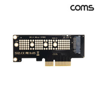 Coms PCI Express 변환 컨버터 M.2 NVME SSD KEY M to PCI-E 4x 어댑터