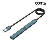 Coms USB 멀티허브 7포트 C타입x4 A타입x3