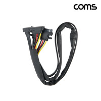 Coms SATA 데이터 전원 연장 케이블 SATA 22P 꺾임 MF 50cm