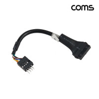 Coms USB 포트 3.0 변환 젠더 케이블 20cm, 20P to 9P 케이블 메인보드 포트 변환