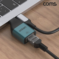 Coms USB C to RJ45 랜카드 C타입 100Mbps