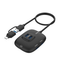 Coms USB 3.2 gen2 멀티허브 4포트 10Gbps 보조전원