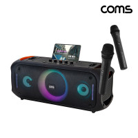 Coms 블루투스 스피커 앰프 무선 마이크 최대 70W 노래방 버스킹
