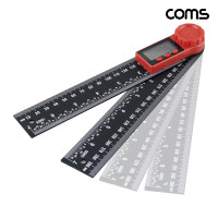 Coms 길이 360도 측정 디지털 각도기 직자