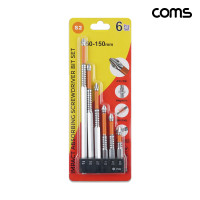 Coms 고강도 S2스틸 드라이버 비트 세트 6pcs