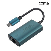 Coms USB C타입 to RJ45 기가비트 유선랜카드 2.5Gbps