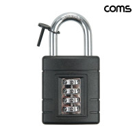 Coms 강력 잠금 4단 비밀번호 다이얼 자물쇠