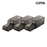 Coms RJ45 CAT 6A 커넥터 UTP Tooles 키스톤 잭 모듈러 잭 3개입