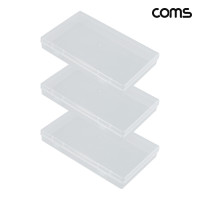Coms 다용도 PVC 수납함 정리박스 보관 케이스 3개입