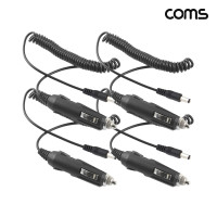 Coms 차량용 시가 전원 케이블 외경 5.5 12V 스프링 4개입