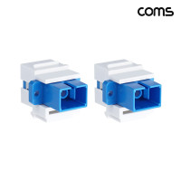 Coms 광패치코드 커플러 월플레이트 포트 광SC FF 2개입