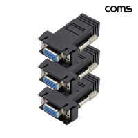 Coms VGA to RJ45 FF 변환젠더 3개입