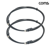 Coms 오디오 광케이블 2mm 각각 toslink to toslink Optical 1.5M 2개입
